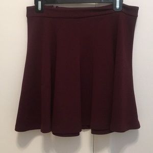 Burgundy skirt